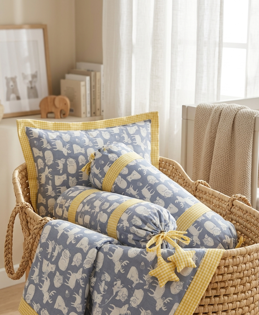 Blue Woodland Baby Set