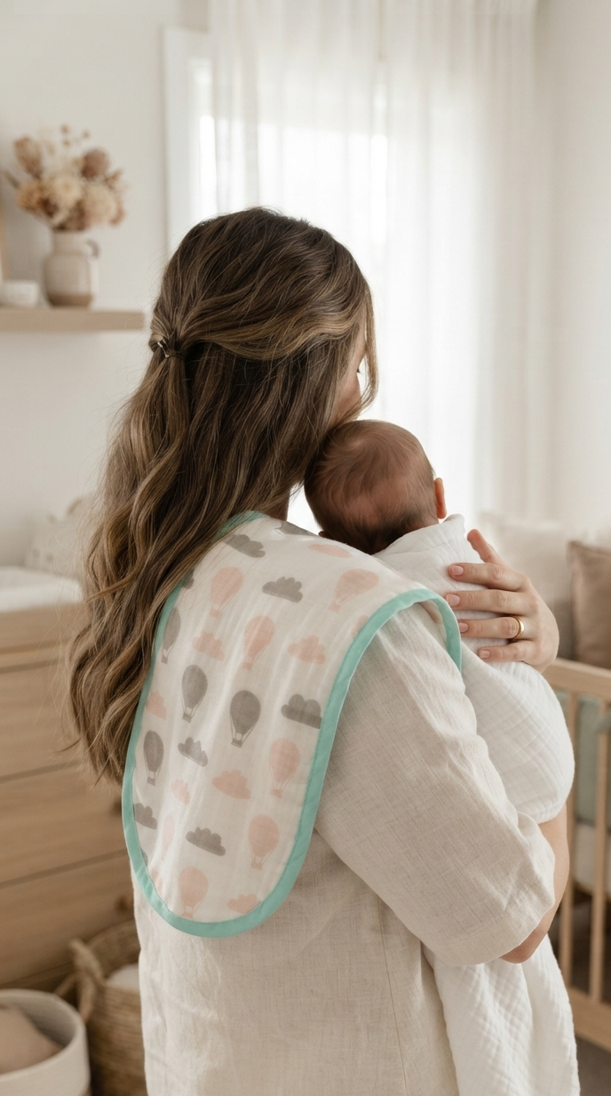 DREAMY PINK BURP CLOTH