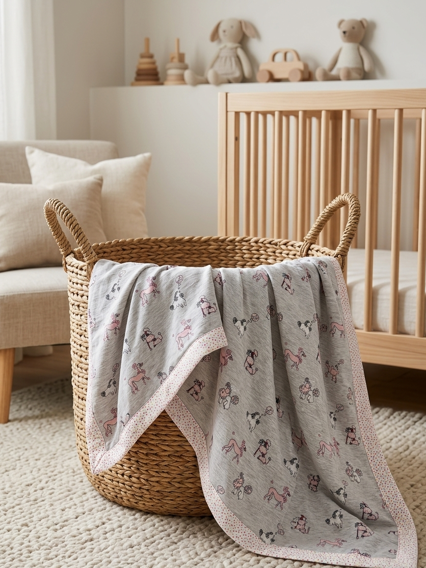 FLANNELED POODLE BLANKIE