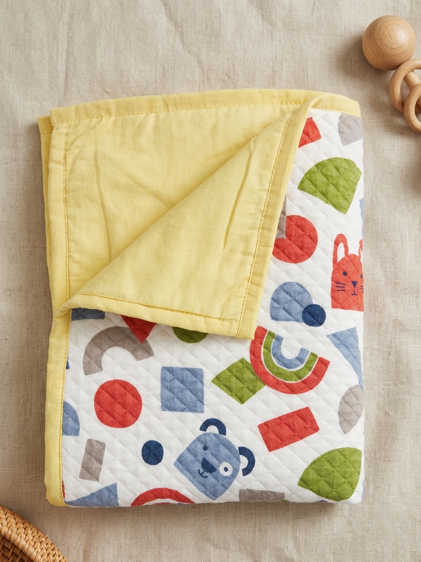 GEO QUILTED WOODLAND BLANKIE