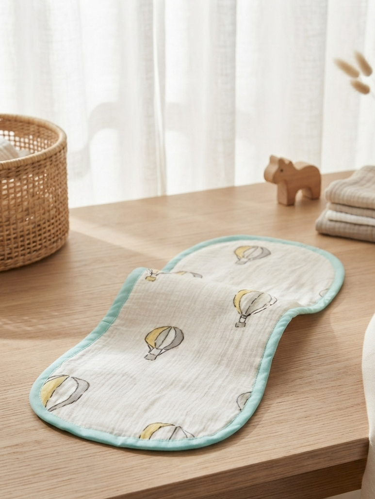 HOT AIR BALLOON BURP CLOTH