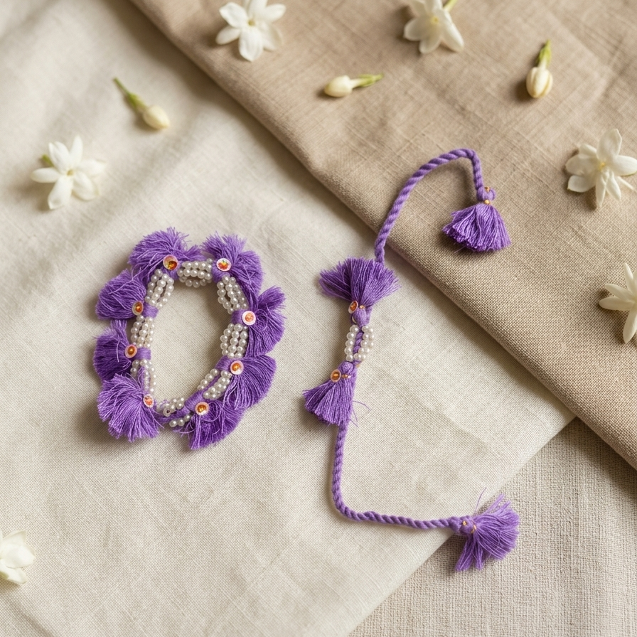 MOTI TASSEL RAKHI LUMBA SET