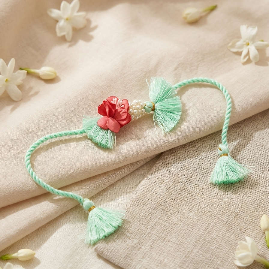 PEARLED TIES RAKHI